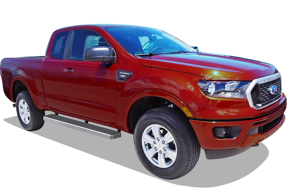 2019-2023 Ford Ranger Super Cab (with 2 Full Size Doors and 2 Suicide Doors) Both Sides iStep 6 Inch Stainless Steel