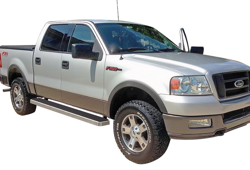 2004-2008 Ford F-150 SuperCrew Cab (Excl. 2004 Heritage Edition) Both Sides iStep 6 Inch Stainless Steel