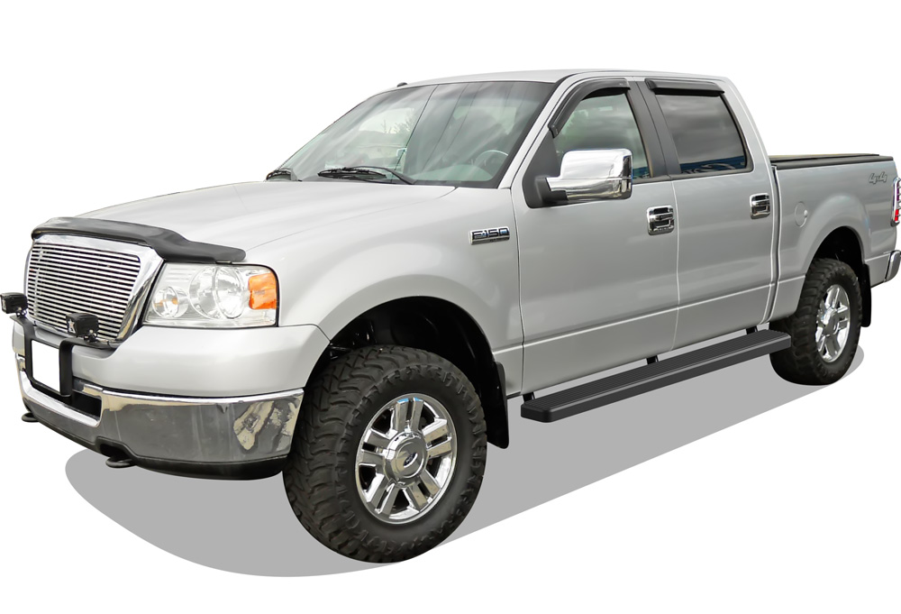 2004-2008 Ford F-150 SuperCrew Cab (Excl. 2004 Heritage Edition) Both Sides iStep 6 Inch Stainless Steel