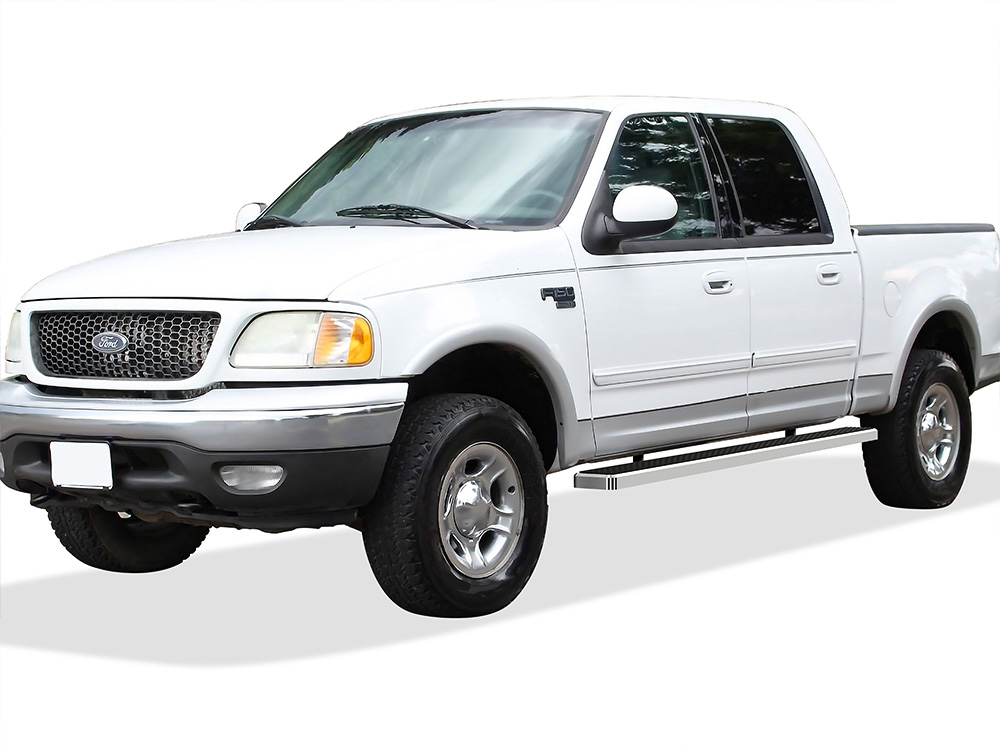 2001-2003 Ford F-150 SuperCrew Cab 4-Door (Incl. 04 Heritage Model) Both Sides iStep 6 Inch Stainless Steel