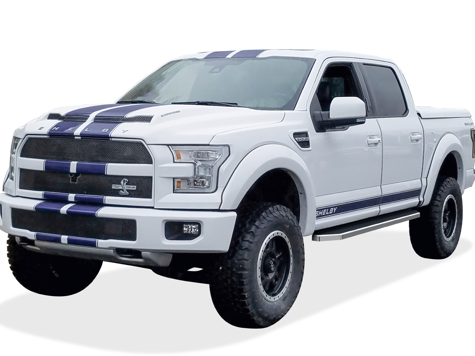 2015-2026 Ford F-150 SuperCrew Cab 2022-2026 Ford F-150 Lightning SuperCrew Cab 2017-2026 Ford F-250/F-350 /F-450/F-550 Super Duty Crew Cab Both Sides Running Board-H Series