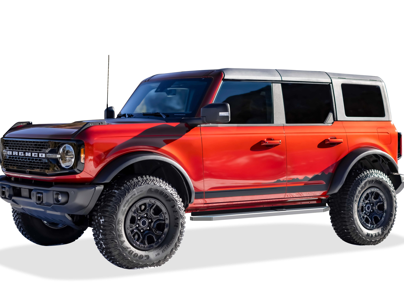 2021-2026 Ford Bronco 4-Door Both Sides Running Board-H Series