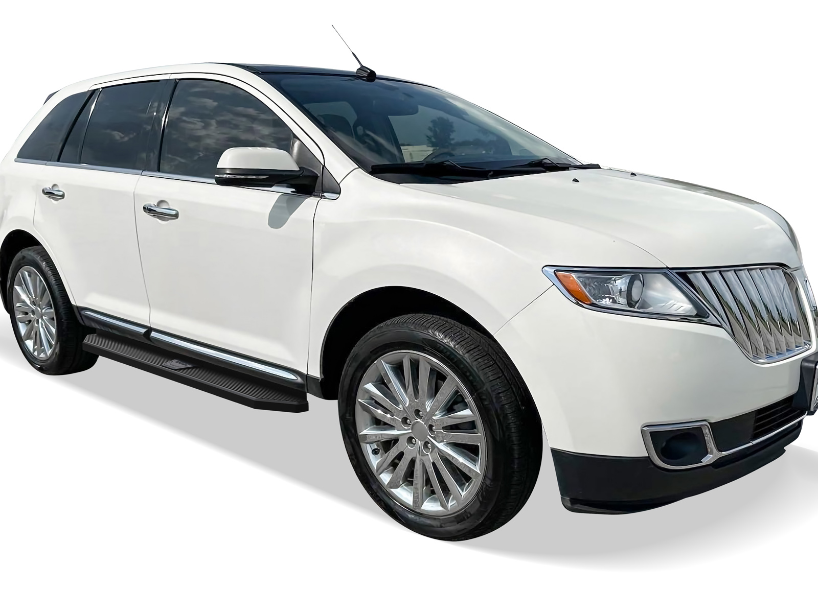 2007-2014 Ford Edge (Excl. Sport & EcoBoost Model) 2007-2015 Lincoln MKX (Excl. EcoBoost Model) (*Will not work on vehicles equipped with power retracting boards) Both Sides Running Board-H Series