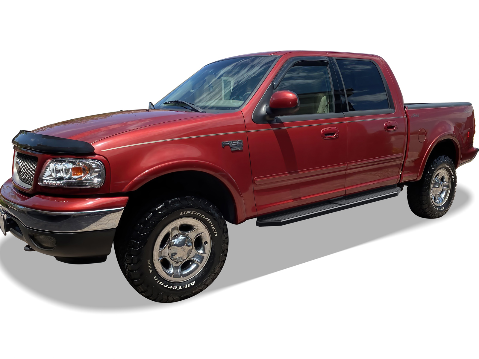 2001-2003 Ford F-150 SuperCrew Cab 4-Door (Incl. 2004 Heritage Model) Both Sides Running Board-H Series