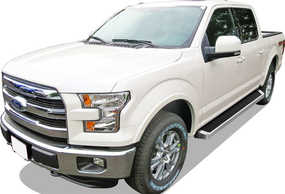 2015-2026 Ford F-150 SuperCrew Cab 2022-2026 Ford F-150 Lightning SuperCrew Cab 2017-2026 Ford F-250/F-350 /F-450/F-550 Super Duty Crew Cab Both Sides iRunning Board