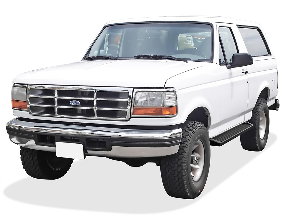 1980-1996 Ford F-150 Regular Cab (Incl. 97 Only HD Model) 1980-1996 Ford Bronco Full Size (Will not fit Lightning or w/ Snow plow prep package Models) Both Sides iRunning Board