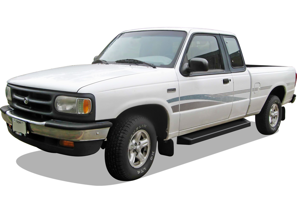 1998-2011 Ford Ranger Super Cab 2-Door (Drilling Required) 1998-2011 Ford Ranger "EDGE" Super Cab 2-Door (Drilling Required) 1998-2011 Mazda B-Series Super Cab 2-Door Both Sides iRunning Board