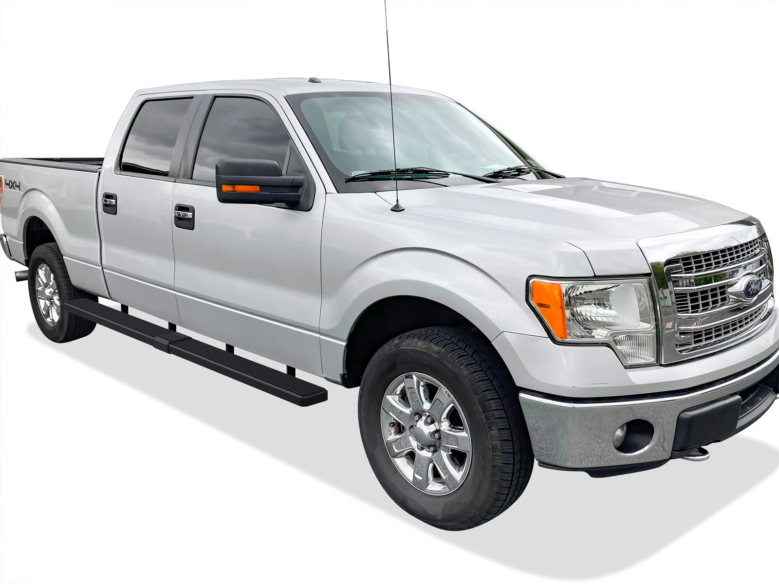 2015-2026 Ford F-150 SuperCrew Cab 2022-2026 Ford F-150 Lightning SuperCrew Cab 2017-2026 Ford F-250/F-350 /F-450/F-550 Super Duty Crew Cab For 6.5 ft Bed Only Both Sides iStep W2W 6 Inch Stainless Steel