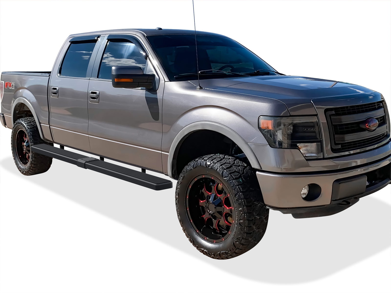 2009-2014 Ford F-150 SuperCrew Cab 5.5ft Bed Both Sides iStep W2W 6 Inch Stainless Steel