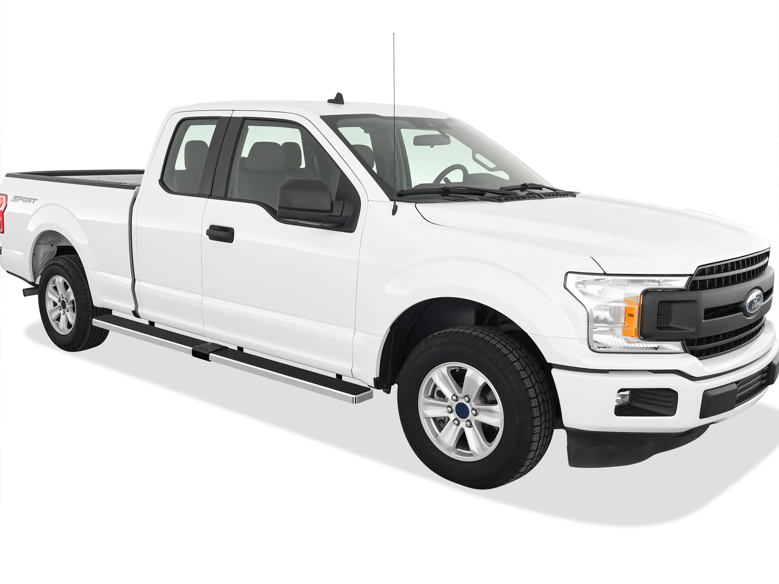 2015-2026 Ford F-150 Super Cab 6.5ft Bed 2017-2026 Ford F-250/F-350/F-450/F-550 Super Duty Super Cab 6.5ft Bed Both Sides iStep W2W 6 Inch Stainless Steel