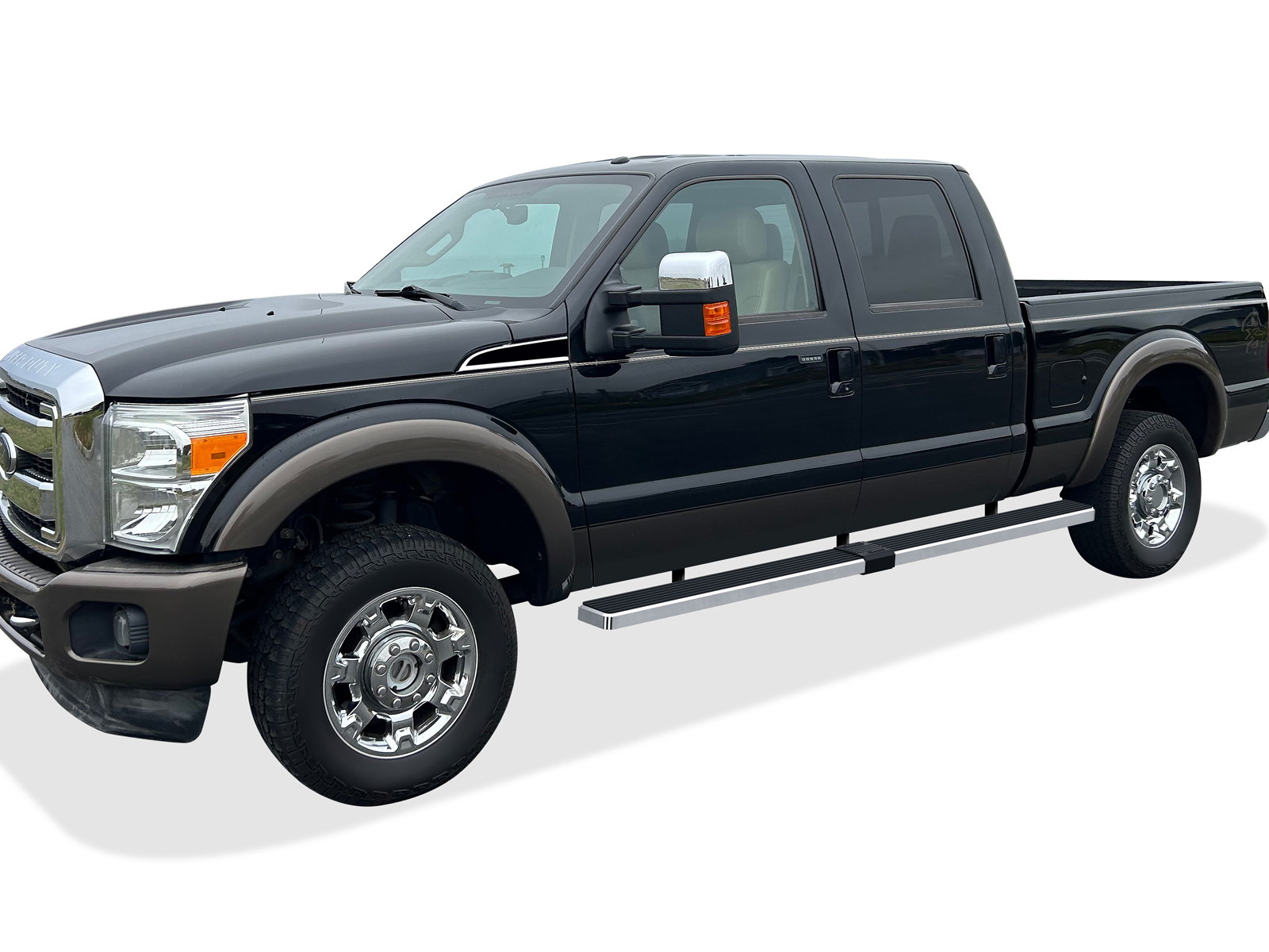 1999-2016 Ford F-250/F-350/F-450/F-550 Super Duty Crew Cab 5.5 ft Bed Both Sides iStep W2W 6 Inch Stainless Steel