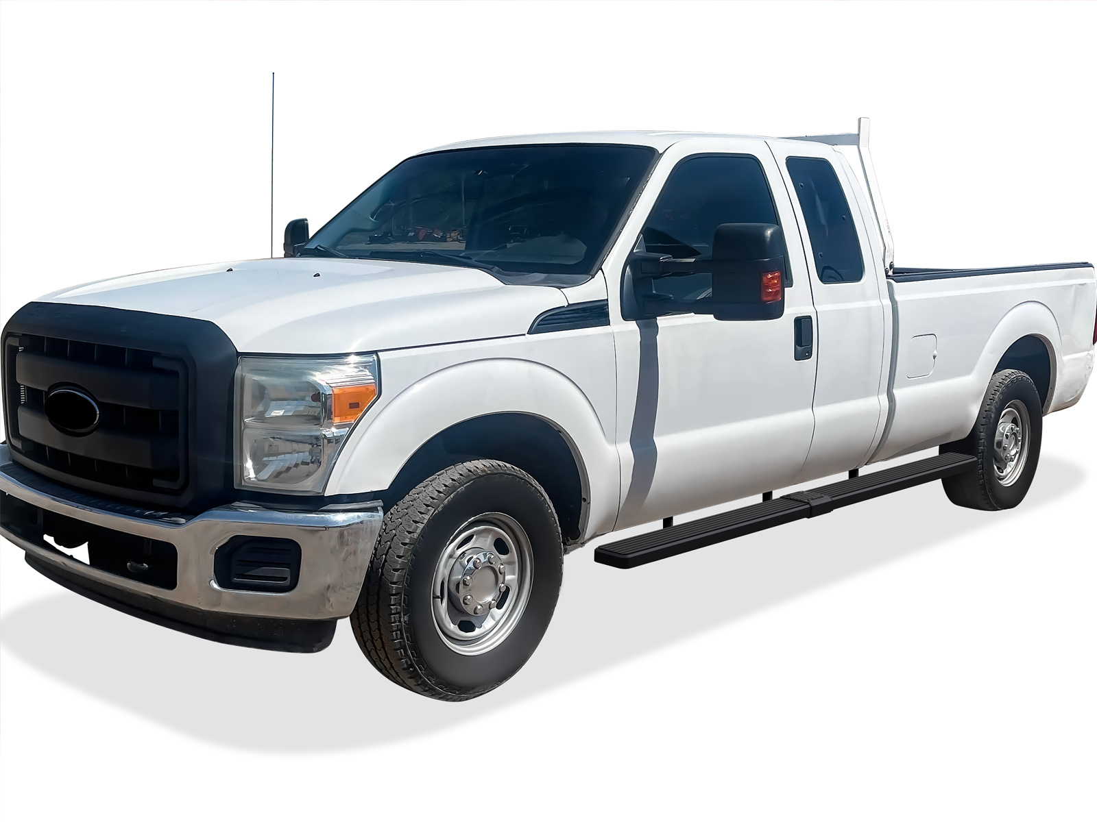 1999-2016 Ford F-250/F-350/F-450/F-550 Super Duty Super Cab 8ft Bed Both Sides iStep W2W 6 Inch Stainless Steel