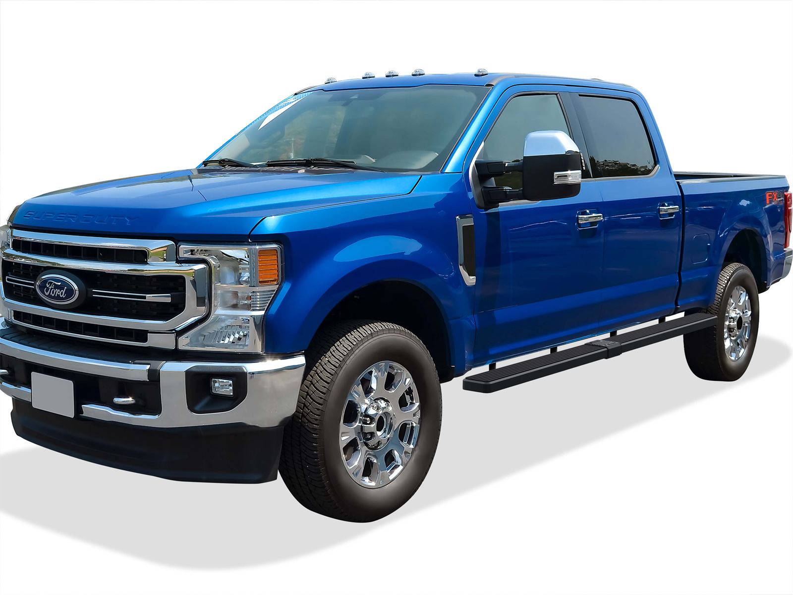 2015-2026 Ford F-150 SuperCrew Cab 2017-2026 Ford F-250/F-350 /F-450/F-550 Super Duty Crew Cab For 6.5 ft Bed Only Both Sides iStep W2W 5 Inch Stainless Steel