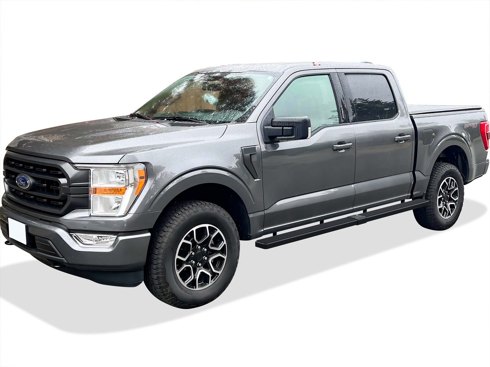 2015-2026 Ford F-150 SuperCrew Cab 2022-2026 Ford F-150 Lightning SuperCrew Cab For 5.5 ft Bed Only Both Sides iStep W2W 5 Inch Stainless Steel