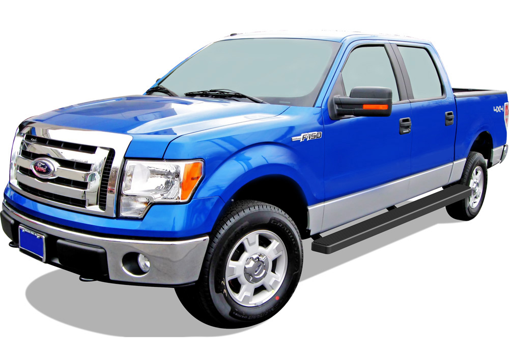 2009-2014 Ford F-150 SuperCrew Cab 5.5 ft Bed Both Sides iStep W2W 5 Inch Stainless Steel