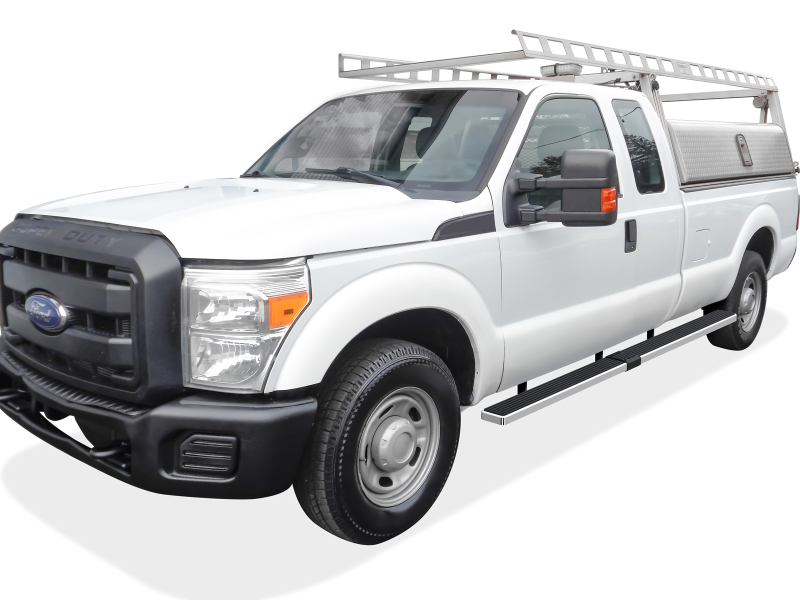 1999-2016 Ford F-250/F-350/F-450/F-550 Super Duty Super Cab 6.5 ft Bed Both Sides iStep W2W 5 Inch Stainless Steel