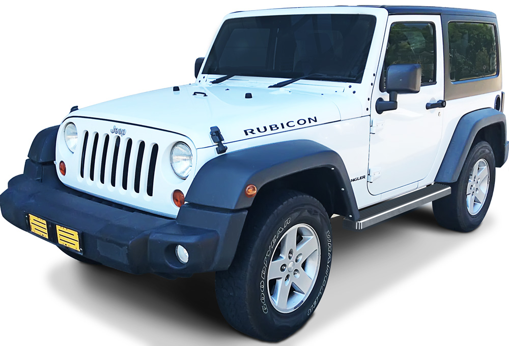 2007-2018 Jeep Wrangler JK 2-Door(Factory sidesteps or rock rails have to be removed) Both Sides iStep 4 Inch