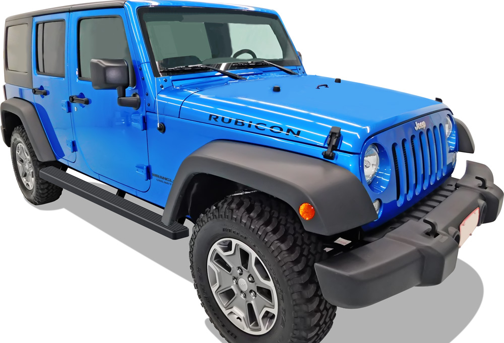 2007-2018 Jeep Wrangler JK 4-Door(Factory sidesteps or rock rails have to be removed) Both Sides iStep 4 Inch