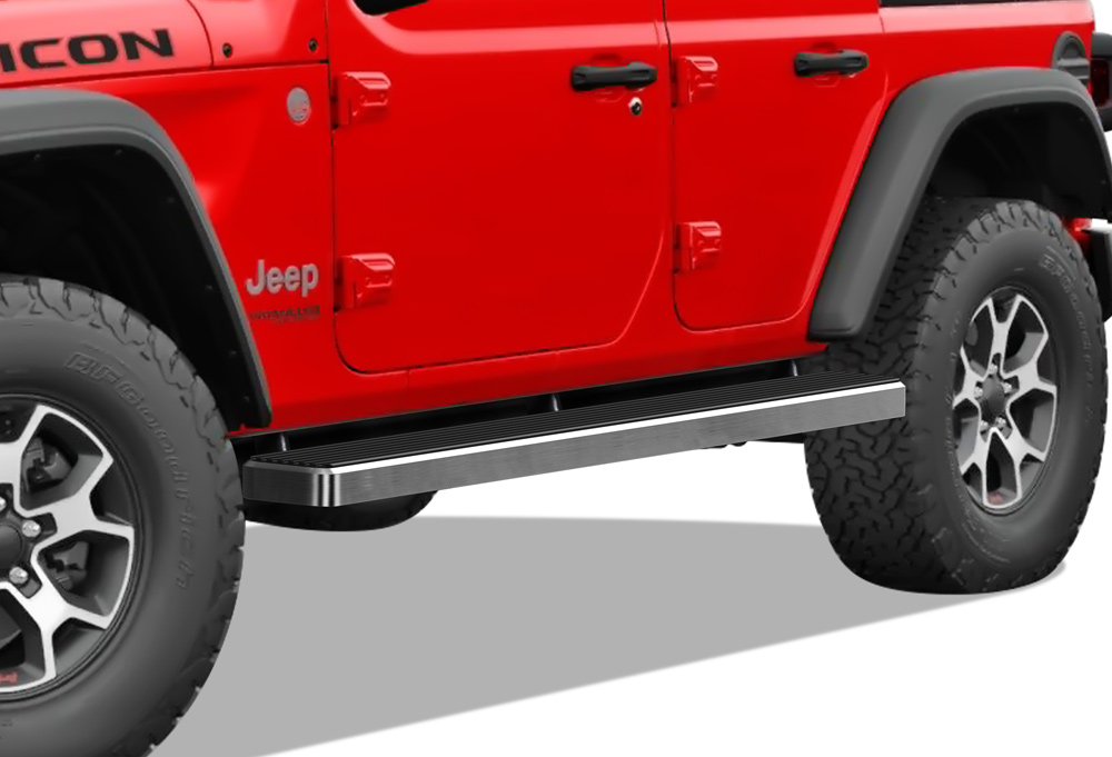 2018-2024 Jeep Wrangler JL 4-Door; Incl 2021-2024 4XE Both Sides iStep 5 Inch Stainless Steel