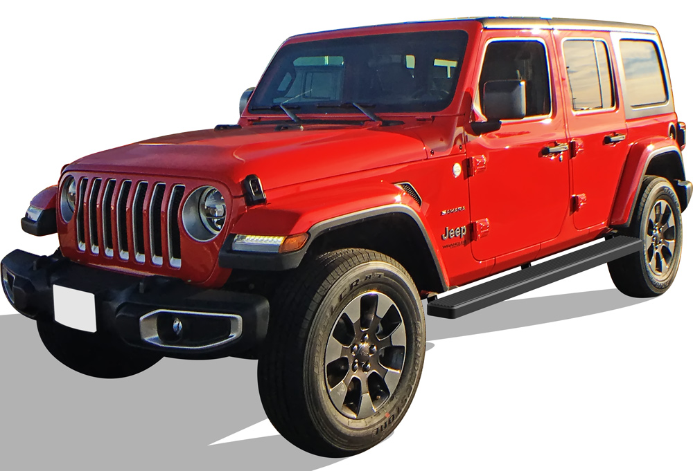 2018-2026 Jeep Wrangler JL 4-Door; Incl. 2021-2026 4XE Both Sides iStep 5 Inch Stainless Steel