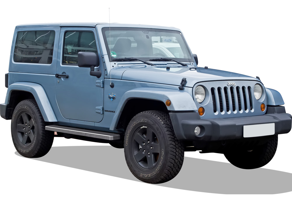 2007-2018 Jeep Wrangler JK 2-Door(Factory sidesteps or rock rails have to be removed) Both Sides iStep 5 Inch Stainless Steel