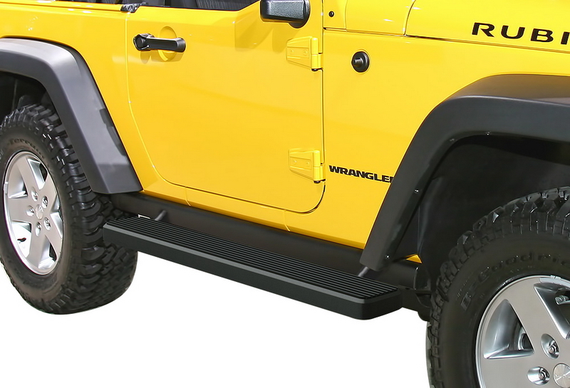 2007-2018 Jeep Wrangler JK 2-Door(Factory sidesteps or rock rails have to be removed) Both Sides iStep 5 Inch Stainless Steel