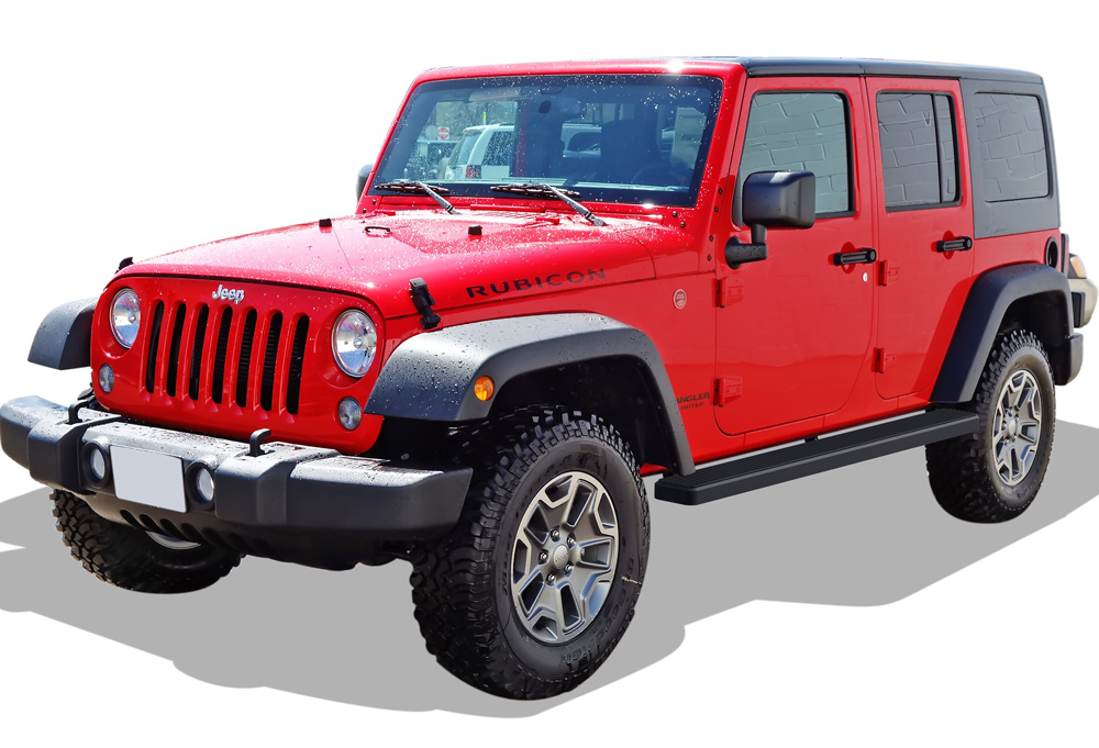 2007-2018 Jeep Wrangler JK 4-Door(Factory sidesteps or rock rails have to be removed) Both Sides iStep 5 Inch Stainless Steel