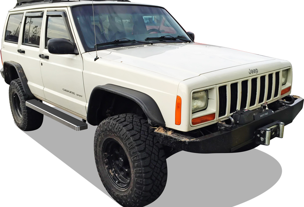 1984-2000 Jeep Cherokee 4-Door ONLY Both Sides iStep 5 Inch Stainless Steel