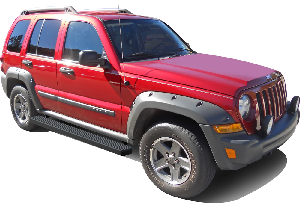 2002-2007 Jeep Liberty (Without Mudflaps;Factory "Rock Rails" Must Be Removed If Equipped And Cannot Be Reinstalled) Both Sides iStep 5 Inch Stainless Steel