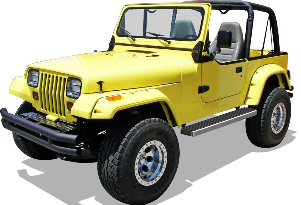 1987-2006 Jeep Wrangler Both Sides iStep 5 Inch Stainless Steel