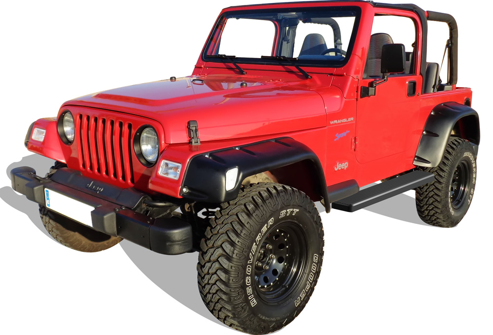 1987-2006 Jeep Wrangler Both Sides iStep 5 Inch Stainless Steel