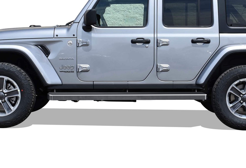 2018-2024 Jeep Wrangler JL 4-Door; Incl 2021-2024 4XE Both Sides iStep 6 Inch Stainless Steel