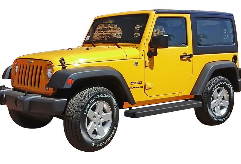 2007-2018 Jeep Wrangler JK 2-Door(Factory sidesteps or rock rails have to be removed) Both Sides iStep 6 Inch Stainless Steel