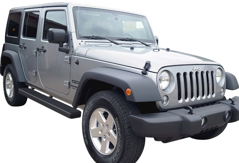 2007-2018 Jeep Wrangler JK 4-Door(Factory sidesteps or rock rails have to be removed) Both Sides iStep 6 Inch Stainless Steel