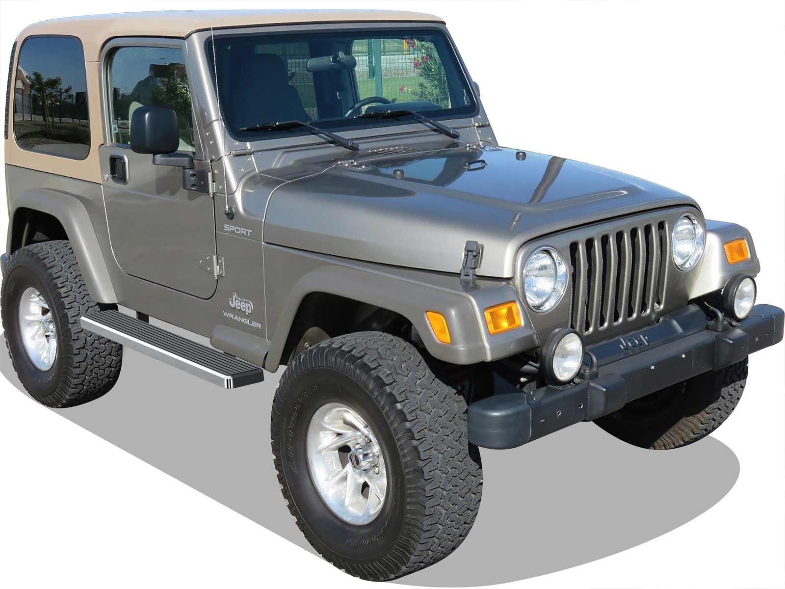 1987-2006 Jeep Wrangler Both Sides iStep 6 Inch Stainless Steel