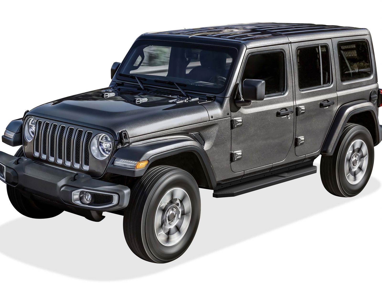 2018-2026 Jeep Wrangler JL 4-Door; Incl. 2021-2026 4XE Both Sides Running Board-H Series