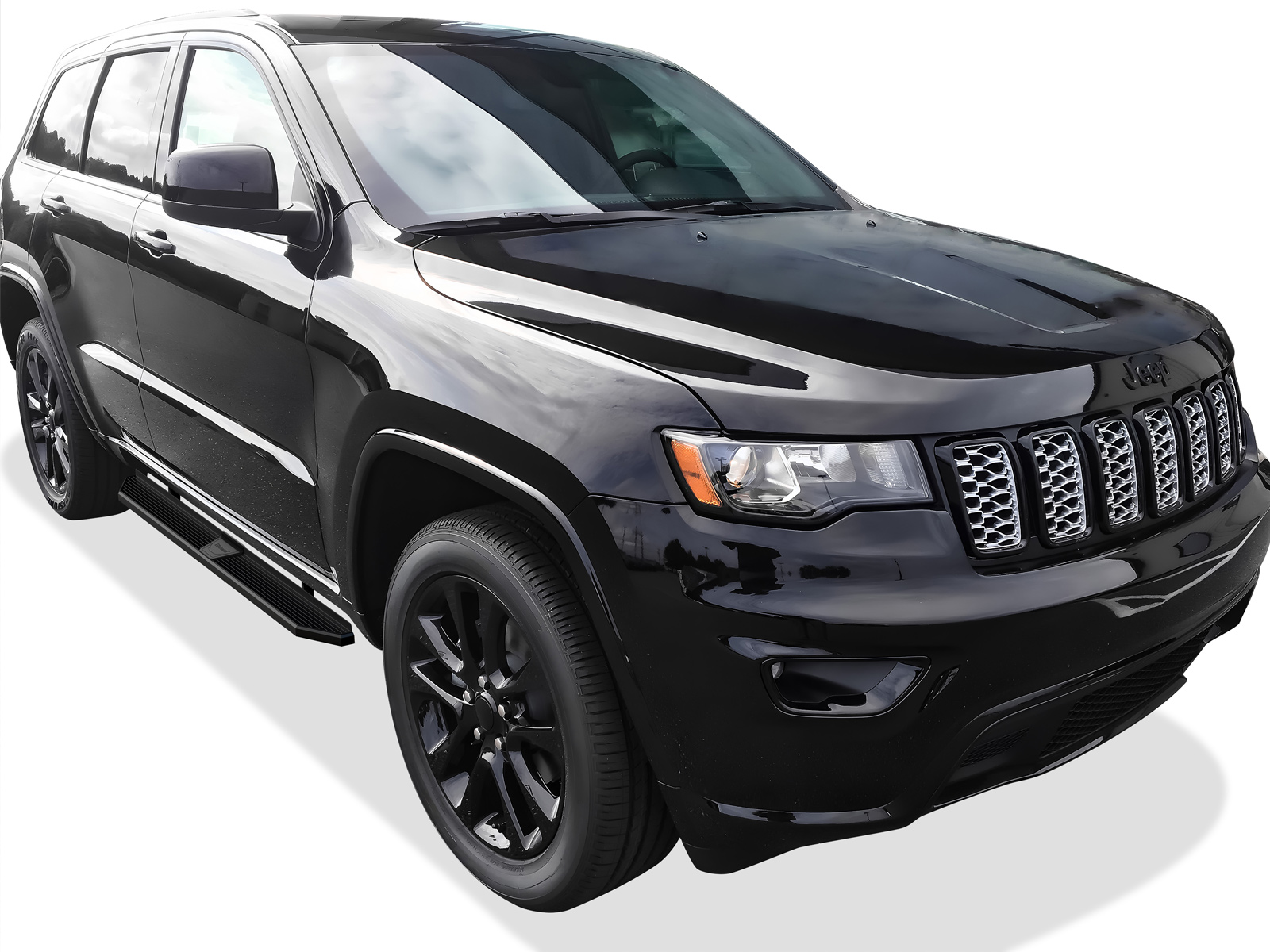 2011-2021 Jeep Grand Cherokee Incl. 22 WK & Excl. Limited X; High Altitude; Summit; SRT; SRT8; Trackhawk and Trailhawk Both Sides Running Board-H Series