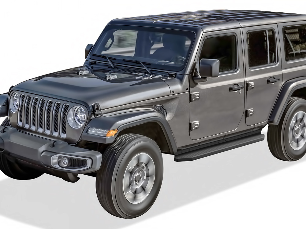 2018-2026 Jeep Wrangler JL 4-Door; Incl. 2021-2026 4XE Both Sides Running Board-H Series