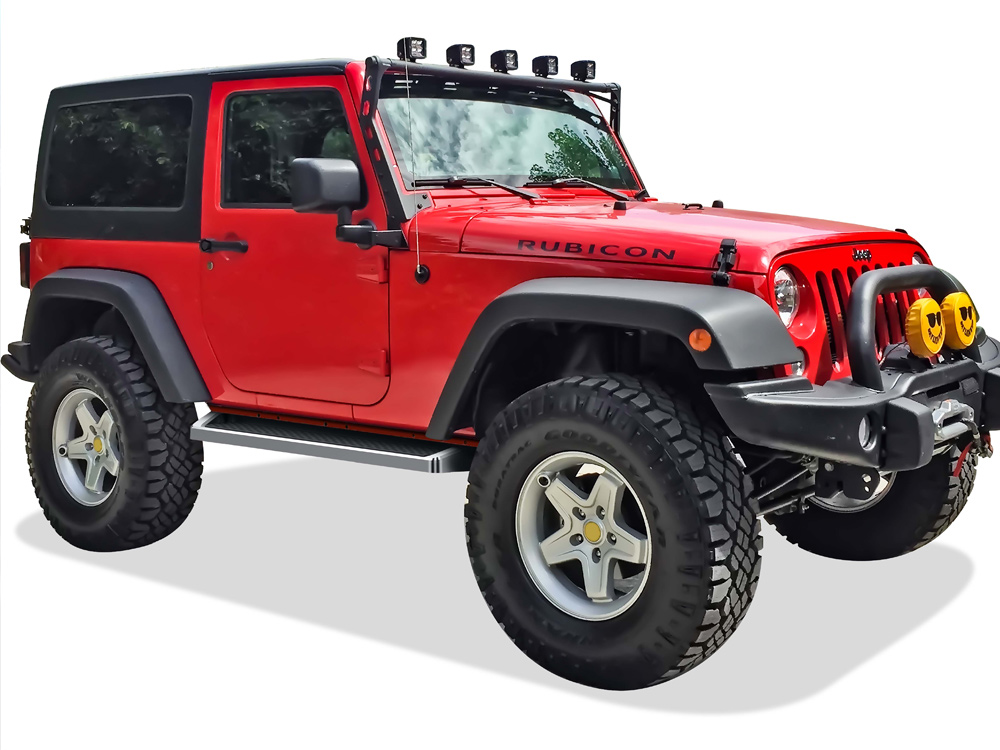 2007-2018 Jeep Wrangler JK 2-Door(Factory sidesteps or rock rails have to be removed) Both Sides iRunning Board