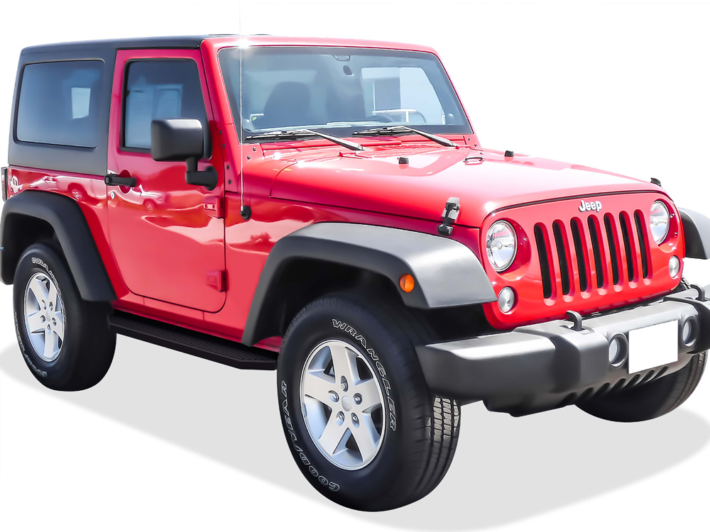 2007-2018 Jeep Wrangler JK 2-Door (Factory sidesteps or rock rails have to be removed) Both Sides Running Board-H Series