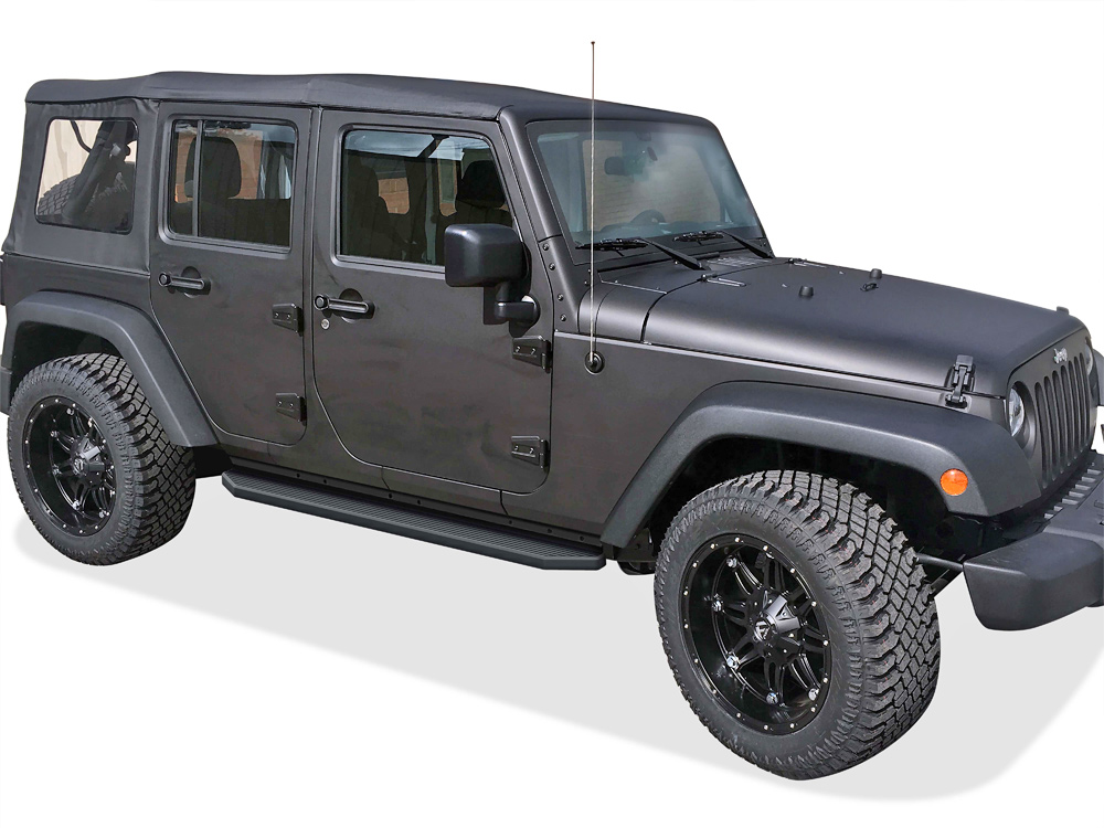 2007-2018 Jeep Wrangler JK 4-Door (Factory sidesteps or rock rails have to be removed) Both Sides Running Board-H Series