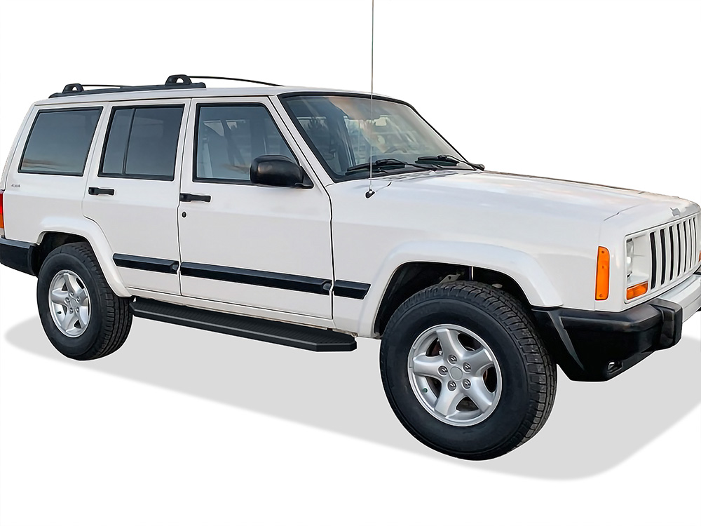 1984-2000 Jeep Cherokee 4-Door ONLY Both Sides Running Board-H Series