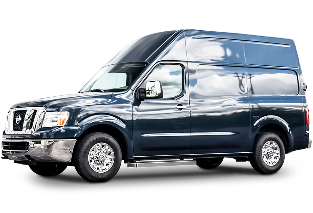 2012-2021 Nissan NV 1500/2500/3500 Van (Full Size) For 3-Door Models Only Both Sides iStep 5 Inch Stainless Steel Van Stainless Steel