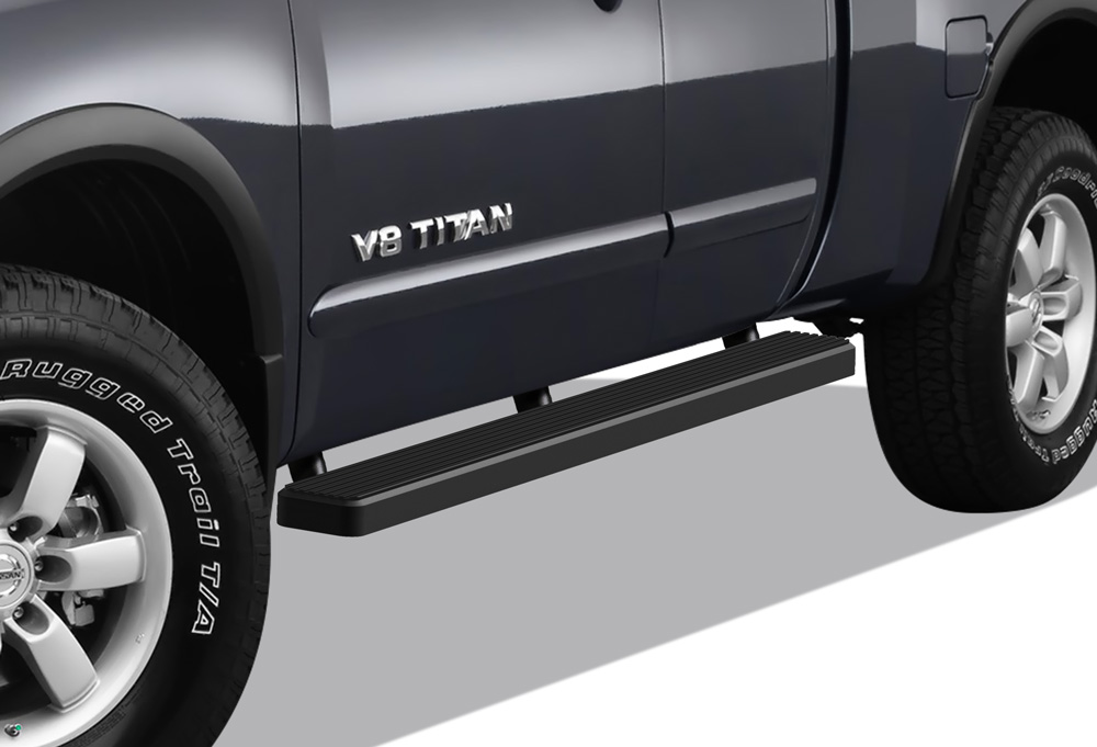 2004-2024 Nissan Titan King Cab(Exl.2016 Models)/2017-2019 Nissan Titan XD King Cab Both Sides iStep 5 Inch Stainless Steel