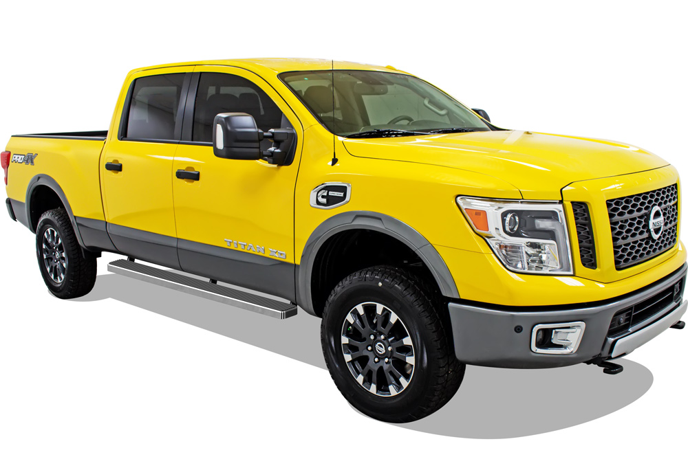 2004-2024 Nissan Titan Crew Cab (Exl. 2016 Models) 2016-2024 Nissan Titan XD Crew Cab Both Sides iStep 5 Inch Stainless Steel