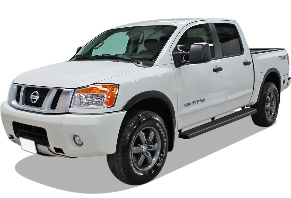 2004-2024 Nissan Titan Crew Cab (Exl. 2016 Models) 2016-2024 Nissan Titan XD Crew Cab Both Sides iStep 5 Inch Stainless Steel