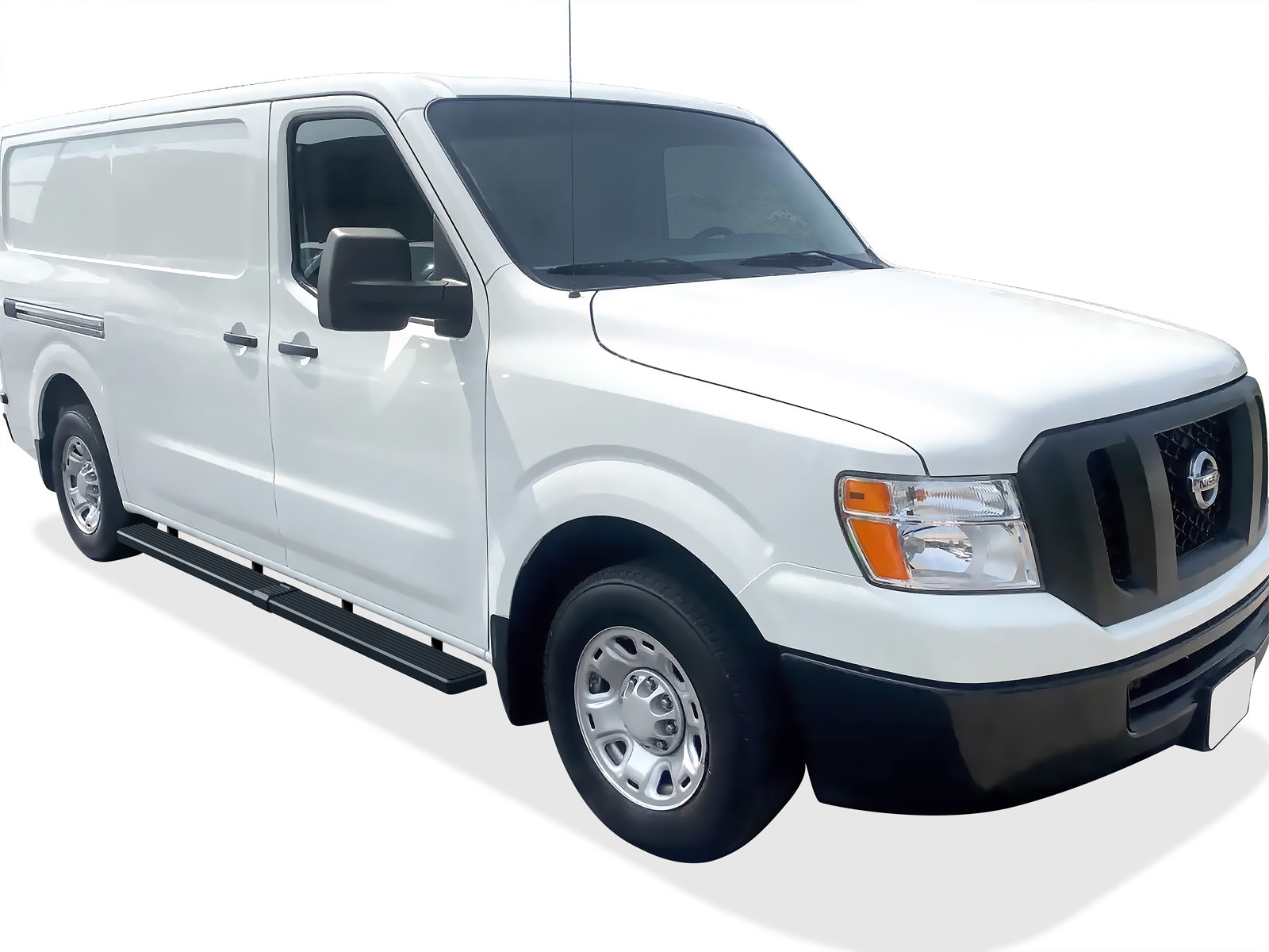 2012-2021 Nissan NV 1500/2500/3500 Van (Full Size) For 3-Door Models Only Both Sides iStep 6 Inch Stainless Steel Van Stainless Steel