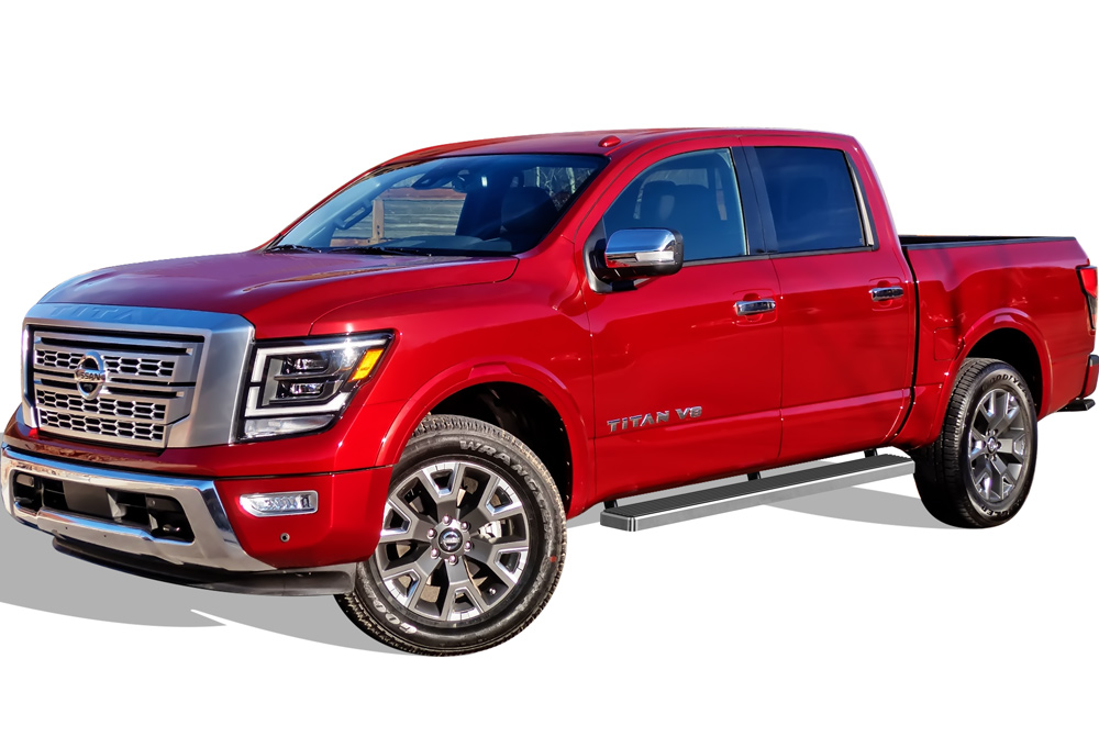 2004-2024 Nissan Titan Crew Cab (Exl. 2016 Models) 2016-2024 Nissan Titan XD Crew Cab Both Sides iStep 6 Inch Stainless Steel