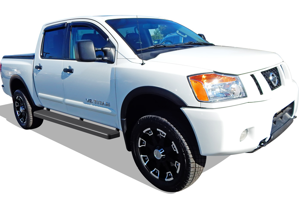 2004-2024 Nissan Titan Crew Cab (Exl. 2016 Models) 2016-2024 Nissan Titan XD Crew Cab Both Sides iStep 6 Inch Stainless Steel