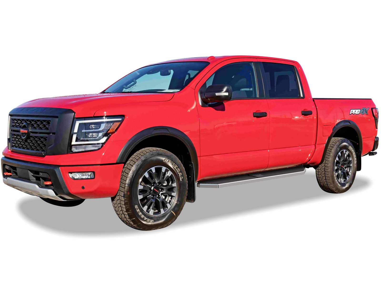 2004-2024 Nissan Titan Crew Cab (Exl. 2016 Models) 2016-2024 Nissan Titan XD Crew Cab Both Sides Running Board-H Series